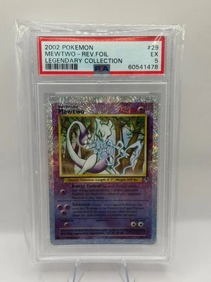 POKEMON MEWTWO LEGENDARY COLLECTION REVERSE HOLO #29 PSA 5 REGRADE ? RARE - Image 1 of 2