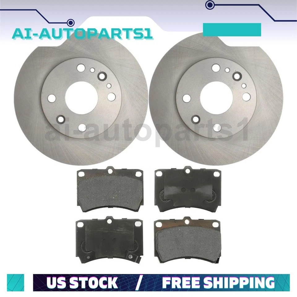 Juego de pastillas de freno delanteras + rotores de freno para Ford Aspire 1994 1995 1996 1997 Foto 1 de 4