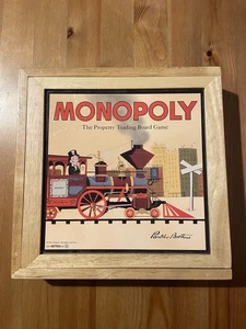 Monopoly Nostalgic Wooden Edition Board Game Hasbro 100% Complete EXC CON  - Picture 1 of 10