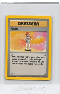 LASS (FILLETTE) 75/102 - FRENCH -  Base Set - POKEMON CARD - UNLIITED - NM/LP - Image 1 of 2
