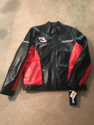 CHAQUETA NASCAR DALE WONHARDT SR. WILSONS GRANDE NEGRA Y ROJA NUEVA CON ETIQUETAS Foto 1 de 4
