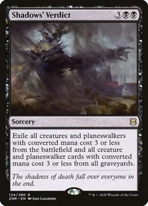 Shadows' Verdict 2x FOIL ZNR MTG Zendikar Rising Rare MINT black - Picture 1 of 1