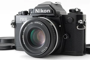 【NEUWERTIG-】Nikon New FM2 FM2N analoge Spiegelreflexkamera schwarz 35 mm AIS 50 mm f/1,8 Pancake Objektiv - Bild 1 von 12