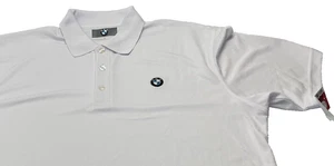 Neu BMW Poloshirt mit Logo-Stickerei Größe Large weiß Autorennen Motor - Bild 1 von 16