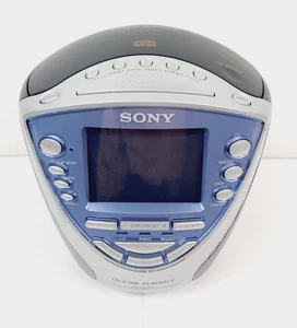 Sony ICF-CD853V CD Player AM/FM Radio Alarm Clock, Tested Working - Picture 1 of 9