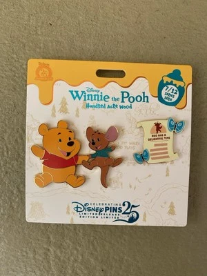 Disney Parks 2025 Winnie The Pooh Roo Hundred Acre Wood Series 7/12 Pin Set July - Image 1 of 2