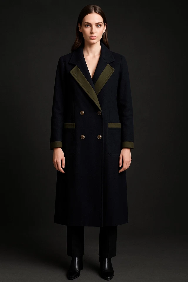 Casaco luxuoso SCHNEIDERS SALZBURG ELIZA feminino tamanho 10 lã preta comprimento total - Imagem 1 de 4