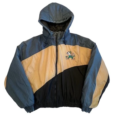 Vintage Chalk Line Notre Dame Fighting Irish Zip Front Hooded Jacket Size 2XL - Image 1 of 4