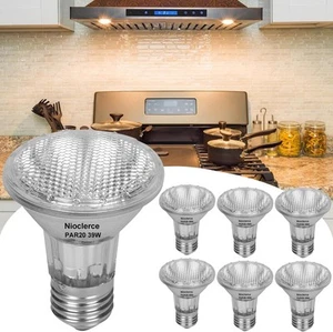 PAR20 Flood 39W 120V 480 Lumens- 6 Pack Light Bulbs 2800K Clear - Picture 1 of 9