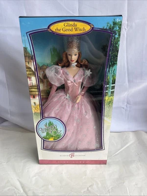 Etiqueta rosa 2006 - Raro Mago de Oz Glinda Bruja Buena Barbie Certificado de Autenticidad NiB ~ K8684 Foto 1 de 4
