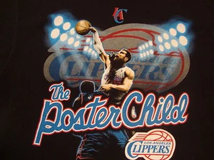 NBA Los Angeles Clippers National Basketball Fan Blake Griffin Black T Shirt M - Picture 1 of 3