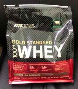 Optimum Nutrition 100% Whey Protein Powder 80 Servings, Chocolate / Vanilla - Picture 1 of 6