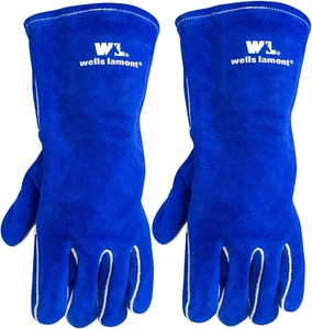 Mens 1054Ln Welding Gloves, Blue, Large Pack of 2 US - Picture 1 of 6