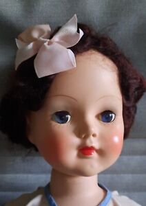 Rare D.i.l Hard Plastic Vintage Walker Doll England like pedigree Rosebud 50s 