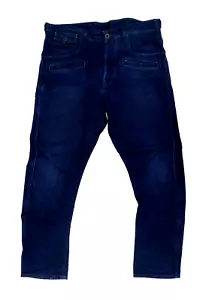 G-Star 'DAVIN 3D LOOSE TAPERED' Dark Aged Jeans W34 L32 - Picture 1 of 12