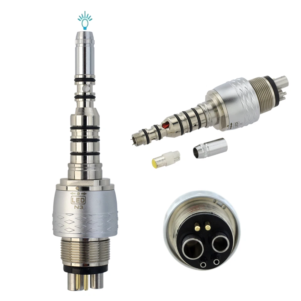 Acoplamiento dental KAVO MULTIflex 6 orificios COXO fibra óptica LED alta velocidad Foto 1 de 4