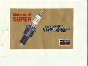 ADESIVO VINTAGE STICKER CANDELA MOTORCRAFT SUPER  - Foto 1 di 1