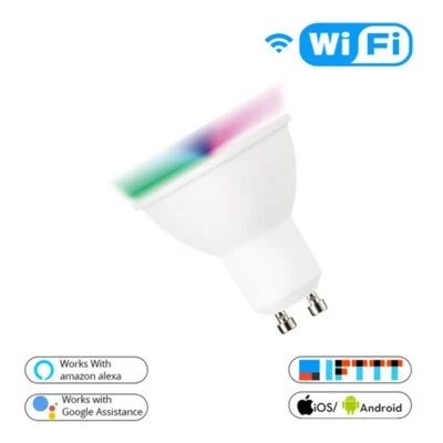 Faretto Led Smart Tuya GU10 5W WiFi RGB  +  Bianco temperatura colore - Immagine 1 di 2