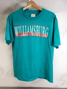 Vintage Williamsburg Virginia Tourist Colonial Single Stitch USA 50/50 Shirt L - Picture 1 of 6
