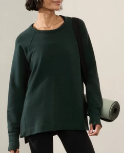 NEU ATHLETA CYPRESS GREEN COASTER LUXE RECOVERY SWEATSHIRT 659287 GR. S - Bild 1 von 10
