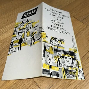 1958 MOTOR ADVENTURES AROUND THE WORLD w/ HERTZ RENT A CAR Brochure / Price List - Picture 1 of 10