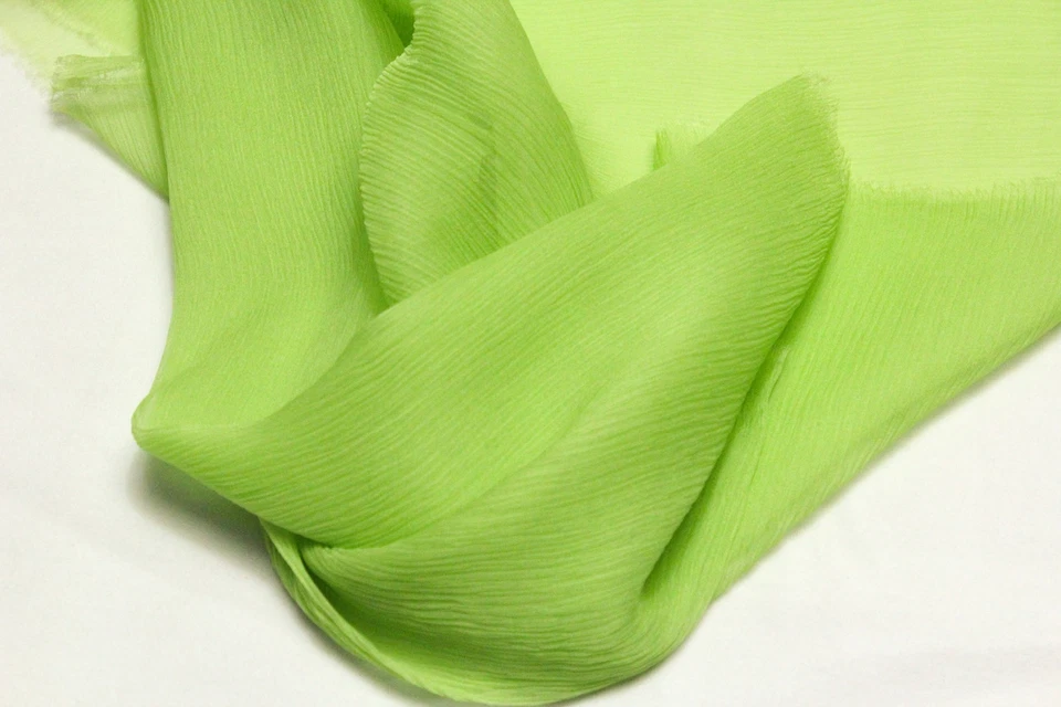 100% ЧИСТЫЙ ШЕЛК ГОФРИРОВАННЫЙ ЖОРЖЕТ ШИФОНОВОЕ ТКАНИ 45» 20 ЦВЕТ ПРОДАЕТСЯ ВО ДВОРЕ - Изображение 1 из 1