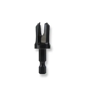 Snappy 3/8 in. Tapered Plug Cutter 1/4 Quick Change Chuck MADE IN USA Chamfered - Picture 1 of 2