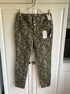 NUEVO Pantalones ajustados de tiro medio No Boudaries talla 17 estampado animal súper elásticos - Imagen 1 de 4