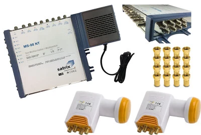 Multischalter 9,8 + Quattro LNB LNC Golden Media LTE 0.1 dB 4K UHD MS 98 Sat - Bild 1 von 4