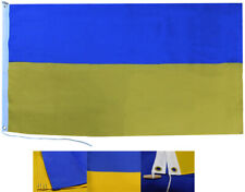 Ukraine Ukrainian Plain 5x8 5'x8' Nylon 600D 2-Ply Nylon Embroidered Flag Banner