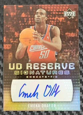 2006-07 UD RESERVE EMEKA OKAFOR UD 保留签名亲笔签名 — 第 1/2 张图片