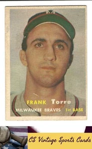 1957 Topps #37 Frank Torre - Bild 1 von 2