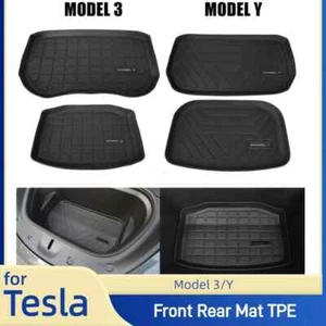 Front Rear Floor Mat for Tesla Model 3 Model Y Anti-Slip Waterproof Tray Mats - Picture 1 of 6