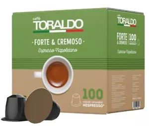 200 Cápsulas Caffè Toraldo Fuerte & Cremoso Compatible Máquinas Sistema - Imagen 1 de 3