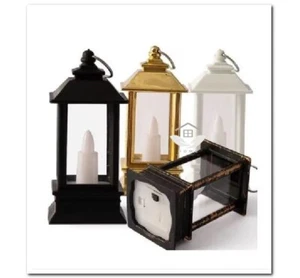 Miniature Hanging Lantern LED Candles BatteryOperate4x9cm Eid Ramadan Decoration - Picture 1 of 15