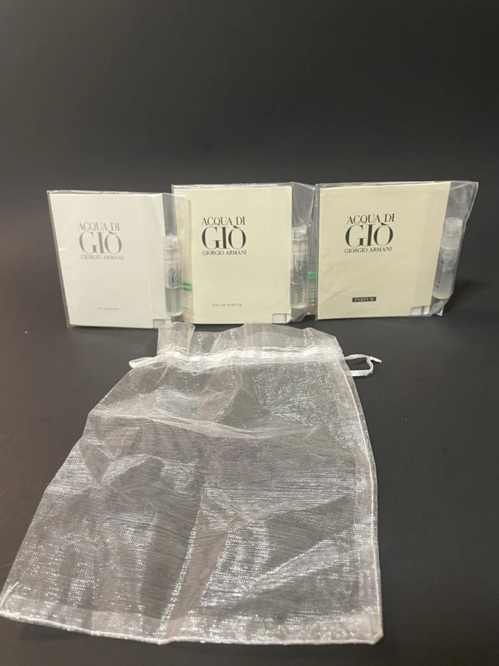 GIORGIO ARMANI “ACQUA DI GIO” FRAGANCIA HOMBRE VARIEDAD MUESTRA REGALO TRÍO Foto 1 de 1