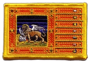 Italien Venetien Venezien Aufnäher Flaggen Fahnen Patch Aufbügler 8x6cm - Bild 1 von 1