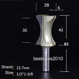 ARDEN Bullnose Half Radius router Bit 1/2*1-3/8 Convex Edging Bit 1/2"×1 3/8" - Picture 1 of 3