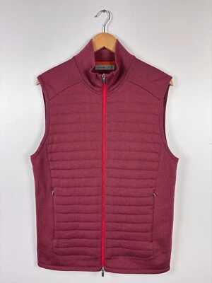 Mens Icebreaker Full Zip Wool Insulated Vest Burgundy Size M - Image 1 of 4