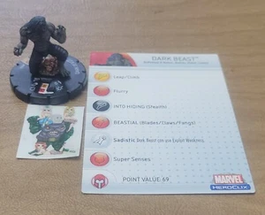 =HeroClix Marvel MUTATIONS AND MONSTERS Dark Beast 061 with card = - Picture 1 of 1