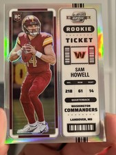 SAM HOWELL RC📈 Sliver Prizm Rookie Ticket🔥card Is Gradable💎👀💯