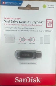 Sandisk Ultra Dual Drive Luxe USB Type-C 128GB - Afbeelding 1 van 2