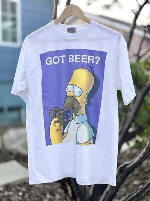 Винтажная рубашка Simpson 1995 сделано в США есть пиво? Stanley Desantis размер L  - Изображение 1 из 4