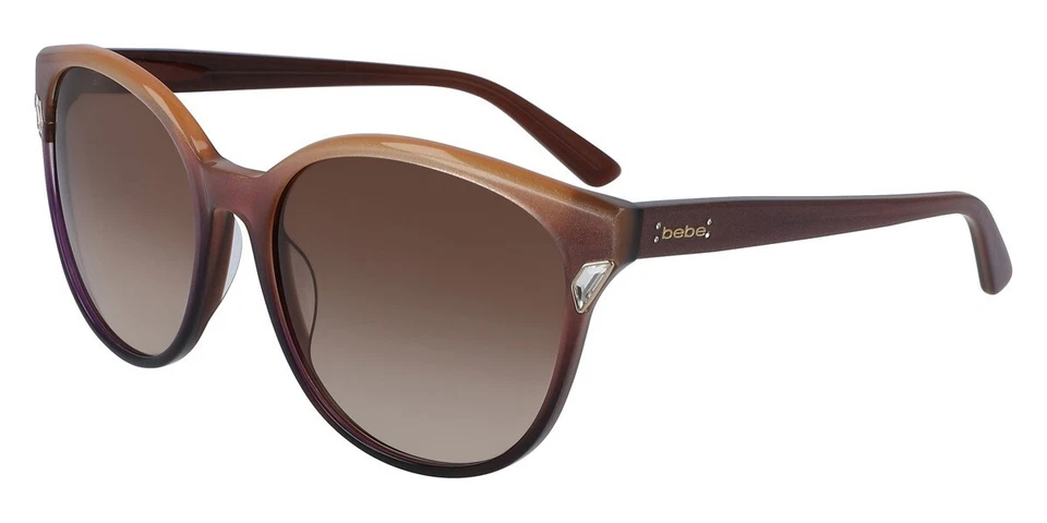 Nuevas gafas de sol bebe BB7224 para mujer topacio degradado redondas 57 mm con estuche negro Foto 1 de 1