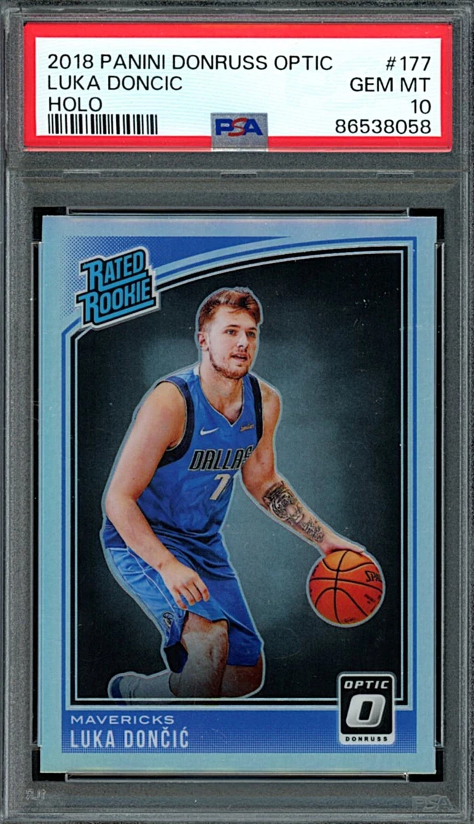 Luka Dončić 10 Graded Rookie Basketball Trading Cards