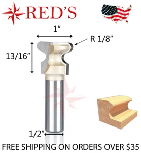 Tideway Carbide Pro LC15031608 1" Double Curve Finger 1/2" shank router bit - Picture 1 of 1