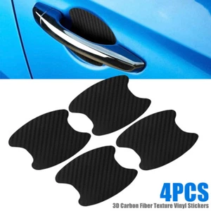 4PCS Black Car Door Handle Bowl Sticker Protector Anti Scratch Cover Accessories - Picture 1 of 9