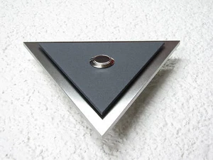 Klingelplatte Anthrazit Edelstahl 4 mm Design Venus Klingel Türklingel Taster - Bild 1 von 7
