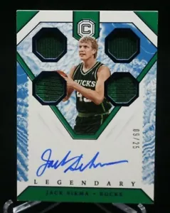 2018-19 Cornerstones Quartz Legendary Auto #LC-JSK Jack Sikma Bucks Swatch /25 - Bild 1 von 2