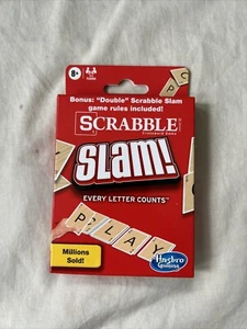 NEW SEALED Scrabble Slam! Card Game, 2-4 Players Age 8+, Hasbro #1235 - Picture 1 of 3